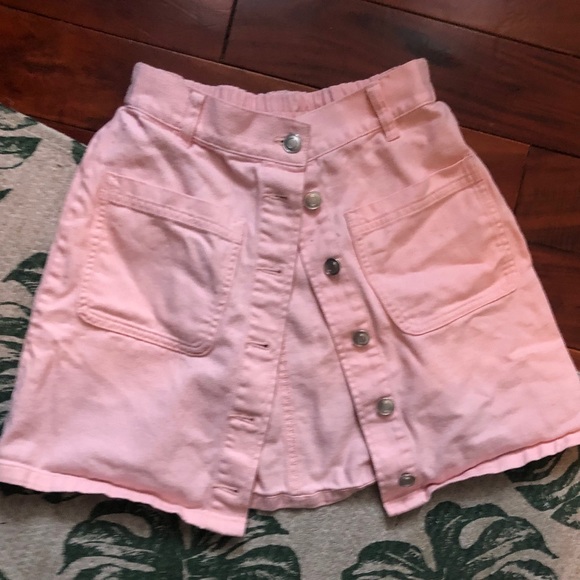 🛍4for$20🛍 Button-down Denim Mini Skirt - Picture 1 of 2